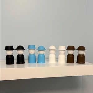 Mr. Pepper & Mrs. Salt PICK YOUR COLOR Refillable Salt & Pepper Shakers New